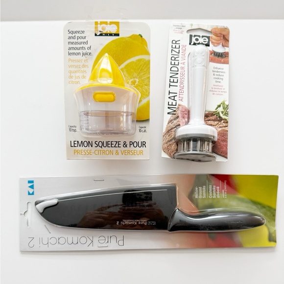 NWT Kitchen bundle! Joie citrus, joie meat tenderizer and Kai Komachi knife - Picture 3 of 5